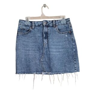 Old Navy Denim Mini Skirt Raw Hem
